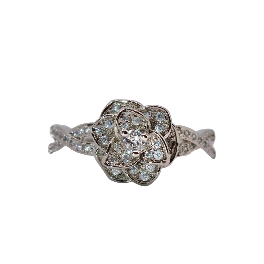 Crystal Rose Ring