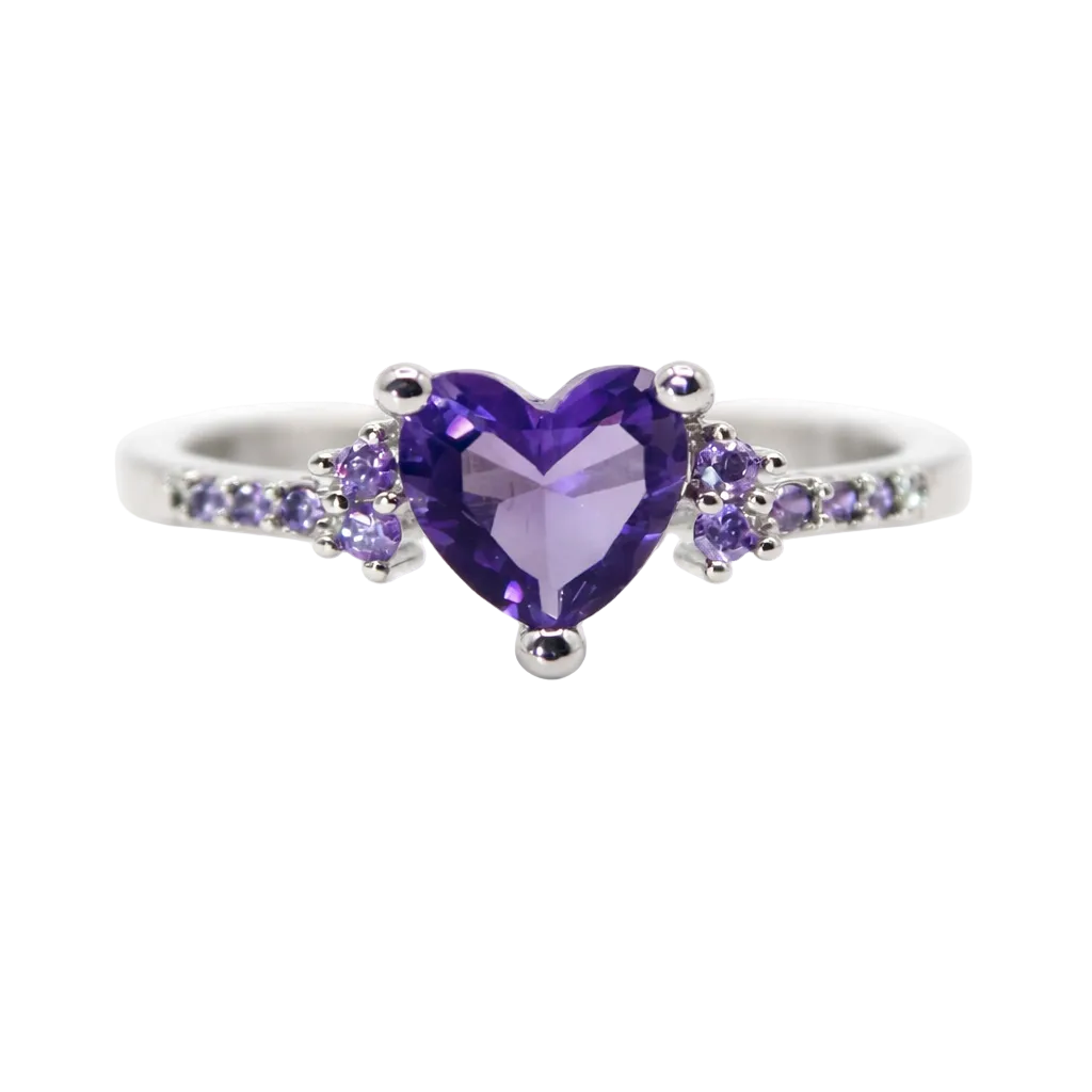 Purple Crystal Ring