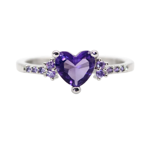 Purple Crystal Ring