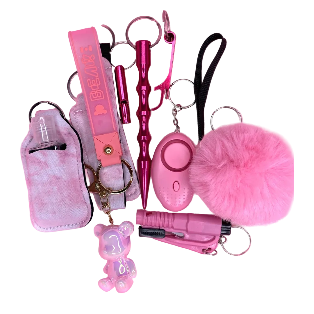Light Pink Self Defense Keychain