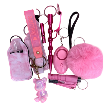 Light Pink Self Defense Keychain
