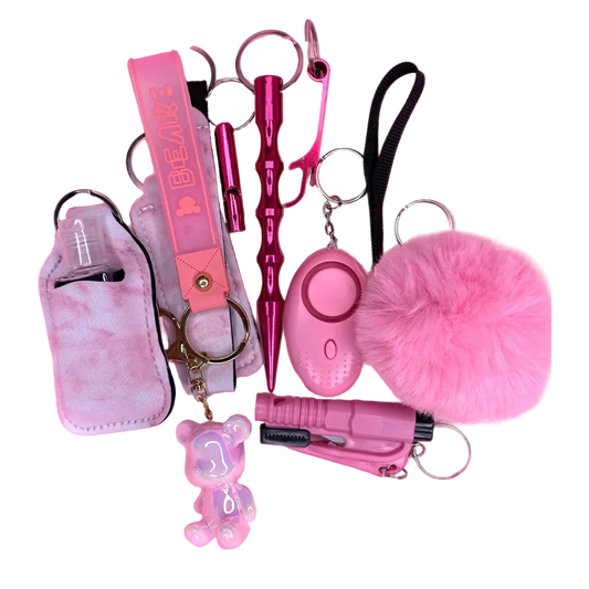 Light Pink Self Defense Keychain