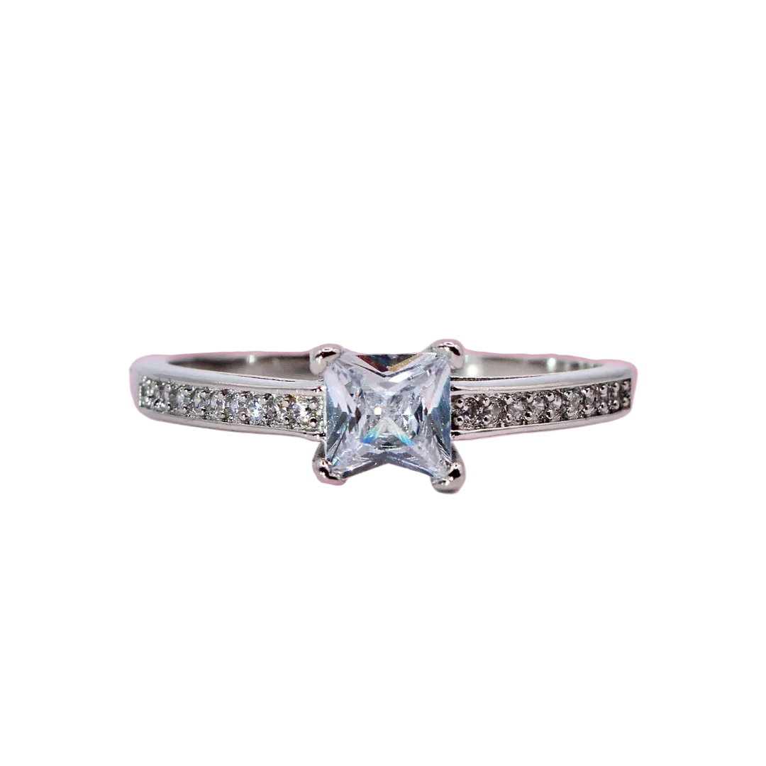 Square Crystal Ring