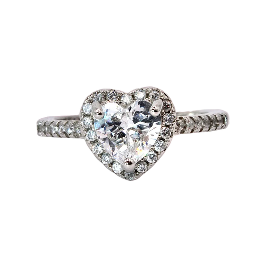 Crystal Heart Ring