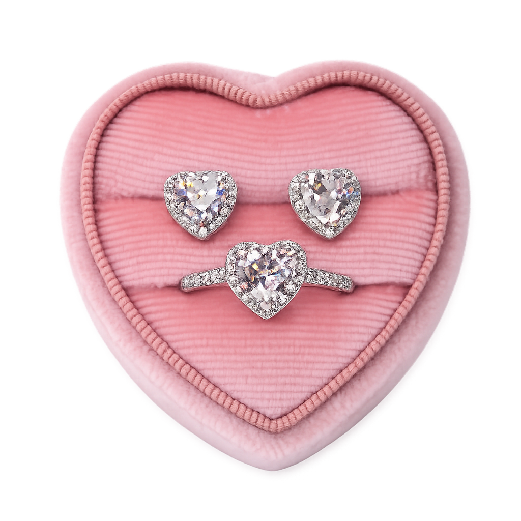Crystal Ring and Earring Set
