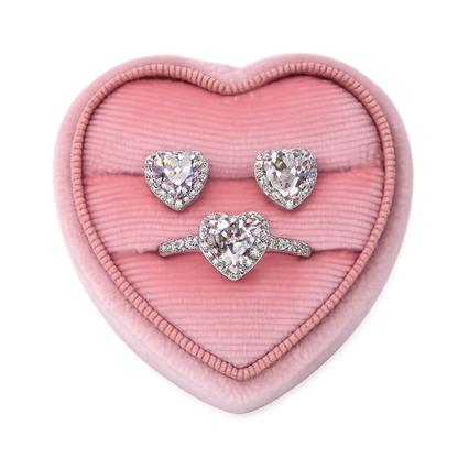 Crystal Ring and Earring Set