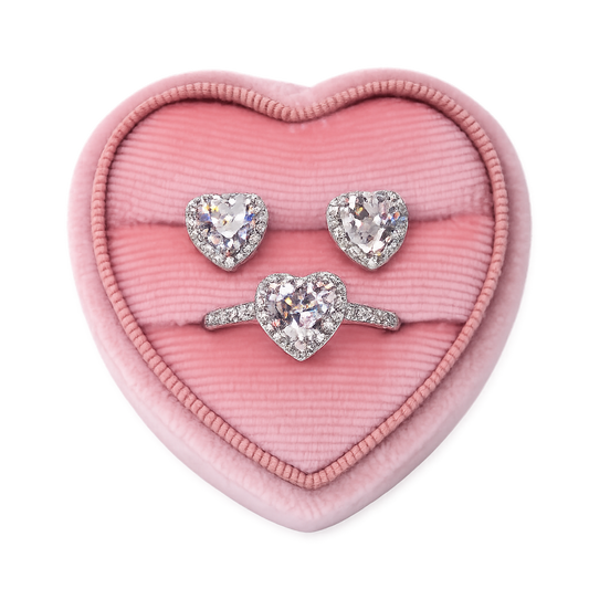 Crystal Ring and Earring Set