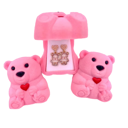 Gold Bear Earrings
