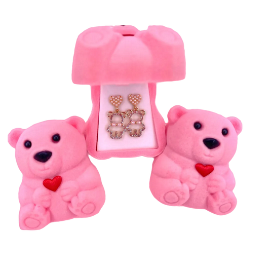 Gold Bear Earrings