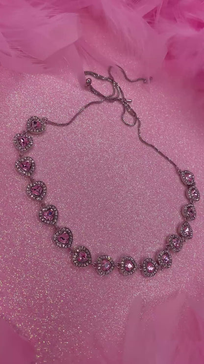 Pink Heart Necklace