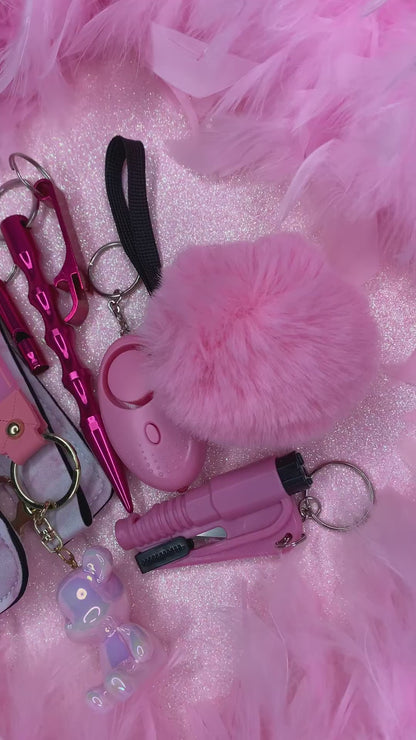 Light Pink Self Defense Keychain