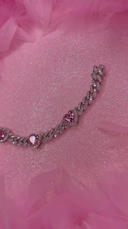 Pink Crystal Bracelet